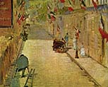 Rue Mosnier with Flags